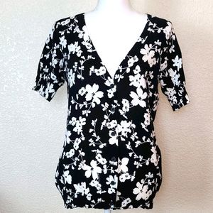 Denim & Co. Short sleeve cardigan, S